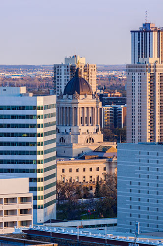 skyline view of Winnipeg downtown