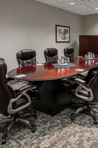 New Brunswick room with a boardroom setup